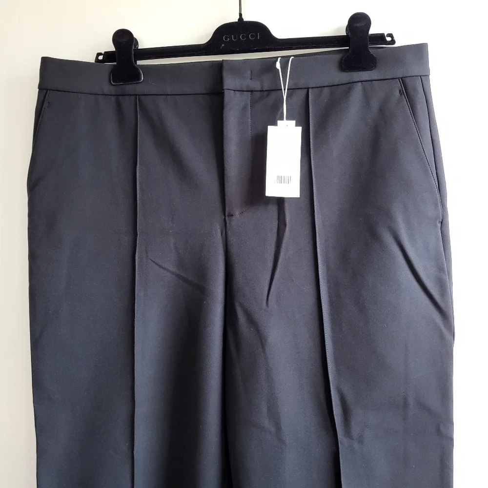 Vince Pintuck Tapered High Waist Black Trouser Pants Style#V802922038 NWT Sz 16